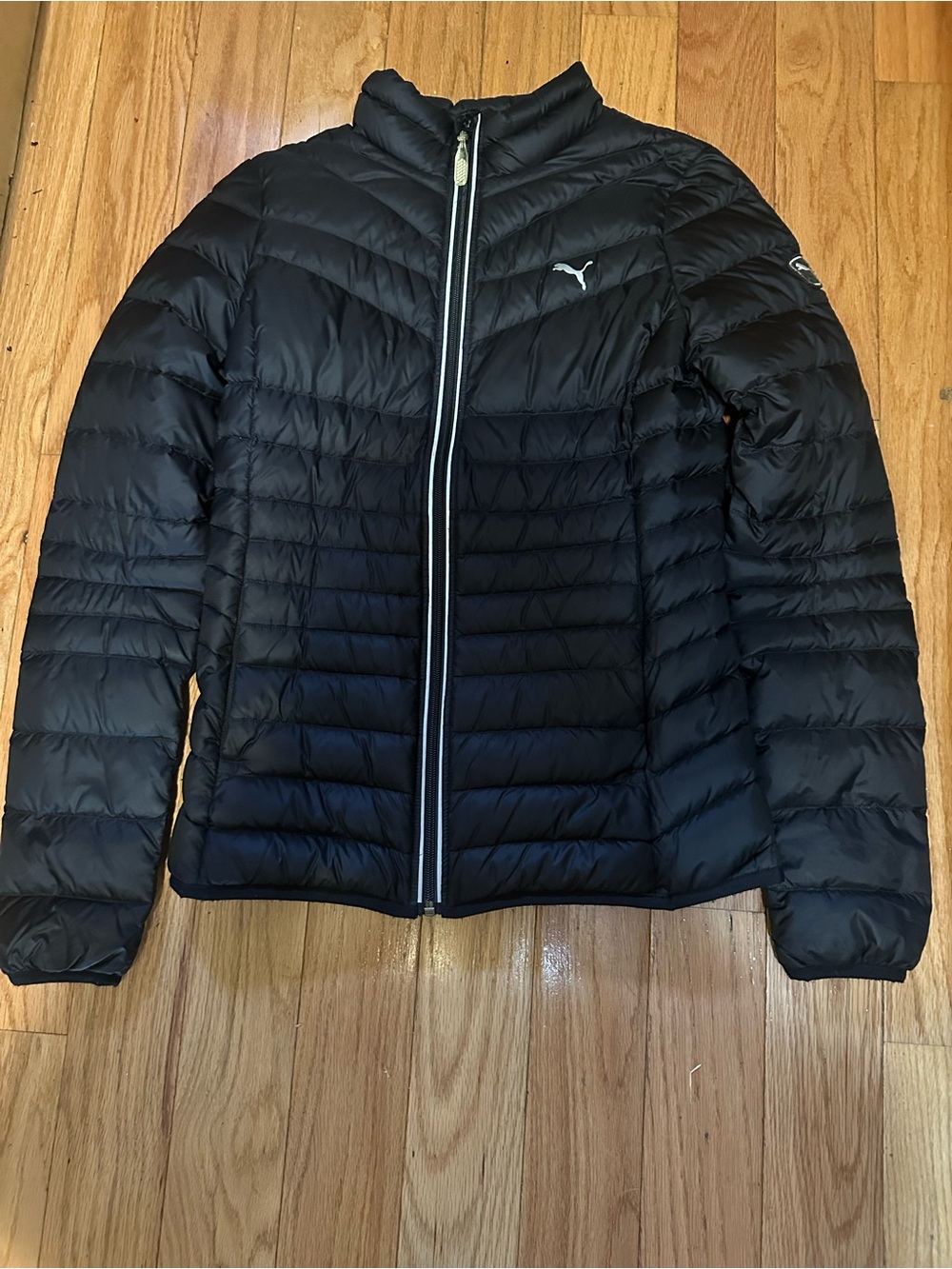 Puma Black Quilted Lightweight Jacket